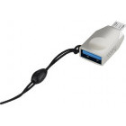 Cablu de date / adaptor Hoco Adaptor UA10, microUSB Male la USB Female, Gold