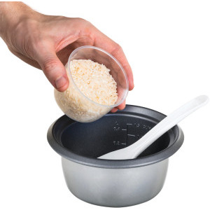 Russell Hobbs Aparat pentru gatit orez, Aparat de gatit orez 27020-56, 200W, 0.4L, Alb/Negru