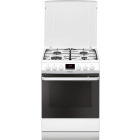 Aragaz Hansa FCMW68299, 4 arzatoare, Mixt, Grill, Clasa A, 60 cm, Alb