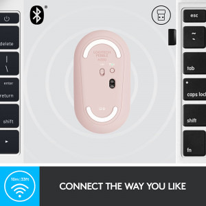 Logitech Pebble M350, Wireless/Bluetooth, Rose