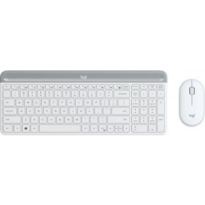 Kit periferice Logitech MK470 Slim Wireless Combo White