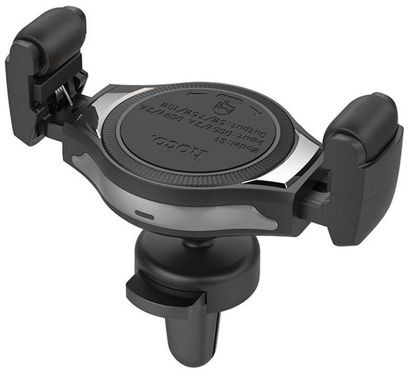 Suport GSM Hoco Auto pentru bord S1 Wireless Charging, Metal Gray