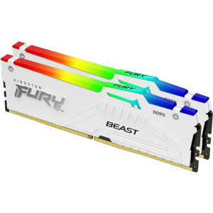 Kingston FURY Beast RGB White 32GB DDR5 5200MHz CL36 Dual Channel Kit