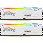 Memorie Kingston FURY Beast RGB White 64GB DDR5 5600MHz CL36 Dual Channel Kit