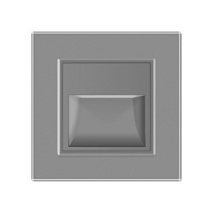 Livolo Lampa de veghe LED cu rama din sticla, Gri