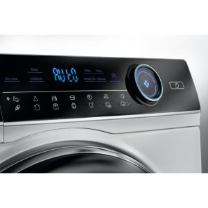 Haier HD80-A3959-S, Pompa de caldura, 8 kg, Clasa C, Inverter, iRefresh, Dry Sensor, Pillow drum, iTime, Filtru triplu, Alb