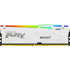 Memorie Kingston FURY Beast RGB White 32GB DDR5 6000MHz CL30