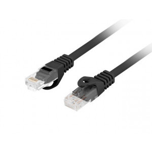 Lanberg PCU6-10CU Cat.6 Patch cable LSZH CU 0.25m Black