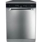 Masina de spalat vase Whirlpool WFO3T233P65X, 14 seturi, 10 programe, Clasa D, PowerClean Pro, 6th Sense, Inverter, Natural Dry, 60 cm, Inox