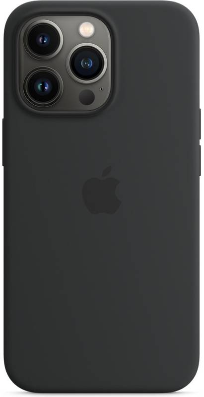 Apple Protectie pentru spate, material silicon, cu MagSafe pentru iPhone 13 Pro, culoare Midnight