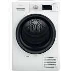 Uscator de rufe Whirlpool FFTM229X3BEE, Pompa de caldura, 9 kg, Clasa C, Inverter, 6th Sense, FreshCare+, Alb
