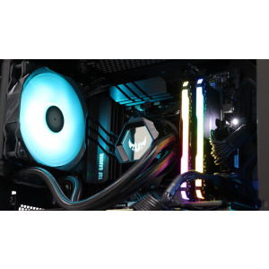 Gaming Black Hydra Powered By ASUS TUF, AMD Ryzen 5 5600X 3.7GHz, 16GB DDR4, 1TB SSD, RTX 3070 8GB GDDR6, Iluminare RGB