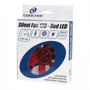 Cooltek Silent Fan 120 Red LED
