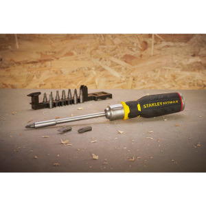 STANLEY Surubelnita magnetica cu clichet + 12 varfuri  FatMax FMHT0-62690