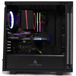 Gaming [AlphaGear] Werewolf Powered By MSI, AMD Ryzen 7 5800X 3.8GHz, 16GB DDR4, 1TB SSD, RTX 3060 12GB GDDR6, Iluminare RGB