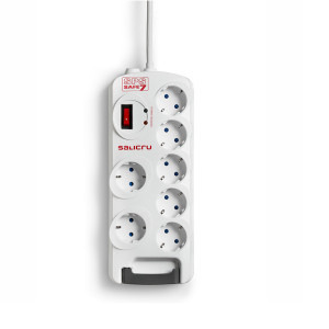 SALICRU SPS.SAFE 7, 1.8m, 7x Schuko, Alb
