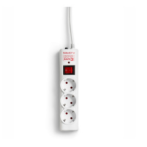SALICRU SPS SAFE 3, 1.5m, 3x Schuko, Alb