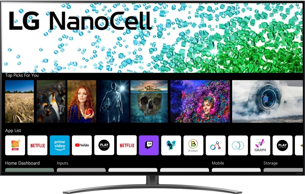 Televizor LED LG Smart TV NanoCell 65NANO813PA Seria NANO813PA 164cm gri-negru 4K UHD HDR