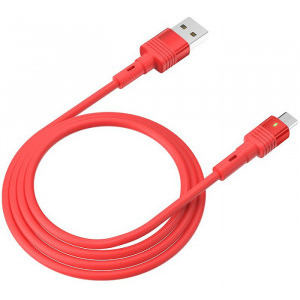 Hoco U82 Cool, USB Male la microUSB Male, 1.2 m, Red