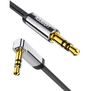 Ugreen AV119, Jack 3.5 mm Male - Jack 3.5 mm Male, 5m, negru-gri