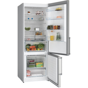 Bosch KGN56XIDR, 508 L, No Frost, PerfectFit, Iluminare LED, Clasa D, 193 cm, Inox