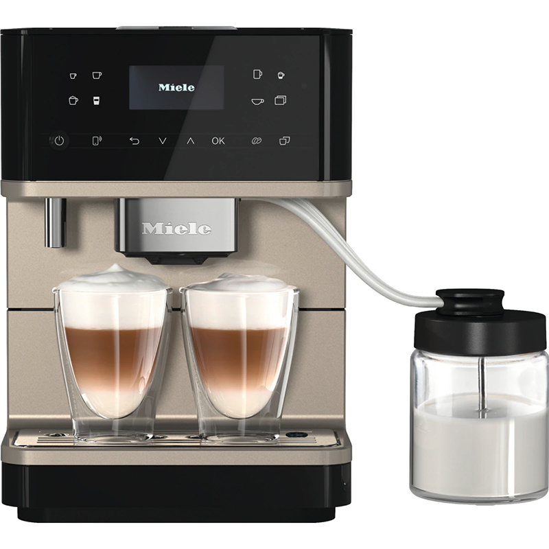 Espressor de cafea Miele automat CM 6360 MilkPerfection Black CleanSteelMetallic, 15 bar, WiFiConnect, BrilliantLight, OneTouch for Two, AromaticSystem, Negru, 1500W, 1.8L