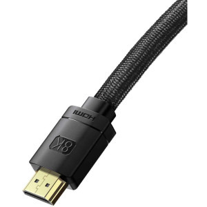 Baseus HD 8K, HDMI Male - HDMI Male, v2.1, 1m, negru
