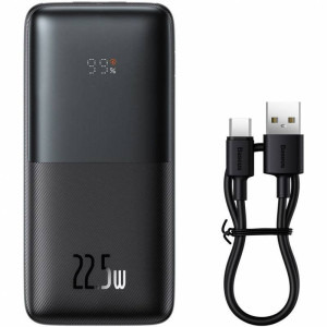 Baseus BIPOW Pro, 10000 mAh, 2x USB, 1x USB-C, 22.5W, Black, cu tehnologia Quick Charge 4.0
