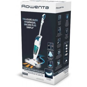 Rowenta cu abur Clean & Steam Revolution RY7777WH, 1500W, 0.3L, Alb/Verde