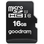 Card memorie GOODRAM M1AA, Micro SDHC, 16GB, Clasa 10, UHS-I U1 + Adaptor
