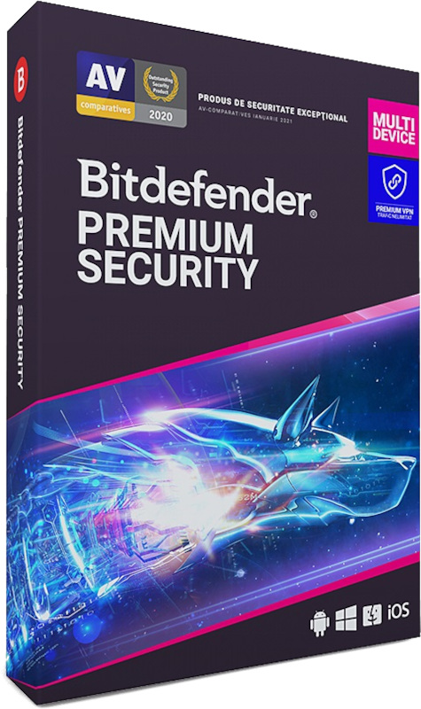 Antivirus Bitdefender Premium Security, 10 Dispozitive, 1 An, Licenta noua, Retail