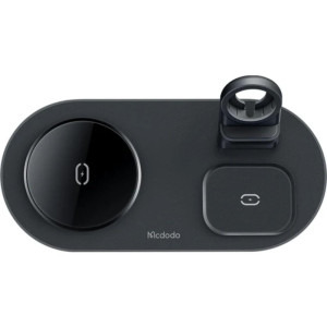 Mcdodo Trio Wireless Charging Pad pentru telefon / TWS / Apple Watch, 15W, Black