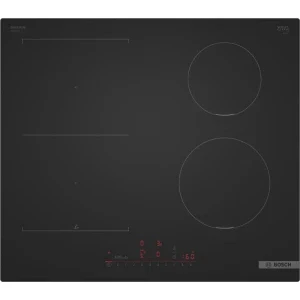 Bosch PVS61AHC1E, Inductie, 4 zone de gatit, CombiZone, PerfectFry Plus, PowerBoost, DirectSelect, Home Connect, 60 cm, Negru