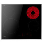 Hansa BHCI60022, Vitroceramica, 4 zone de gatit, 60 cm, Negru