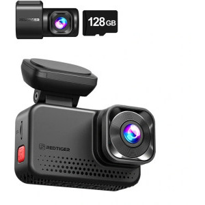 Redtiger VC70 Wi-Fi 4K + 2.5K camera video pentru bord, microSD 128GB inclus