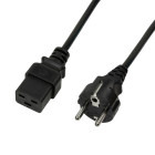 Cablu componente Logilink CP153, Schuko - IEC320/C19, 3m, Negru