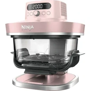 Ninja Friteuza cu aer cald portabila CRISPi Pro XL AS101EURS, 2050W, 5.7 L / 2.3L, Roz