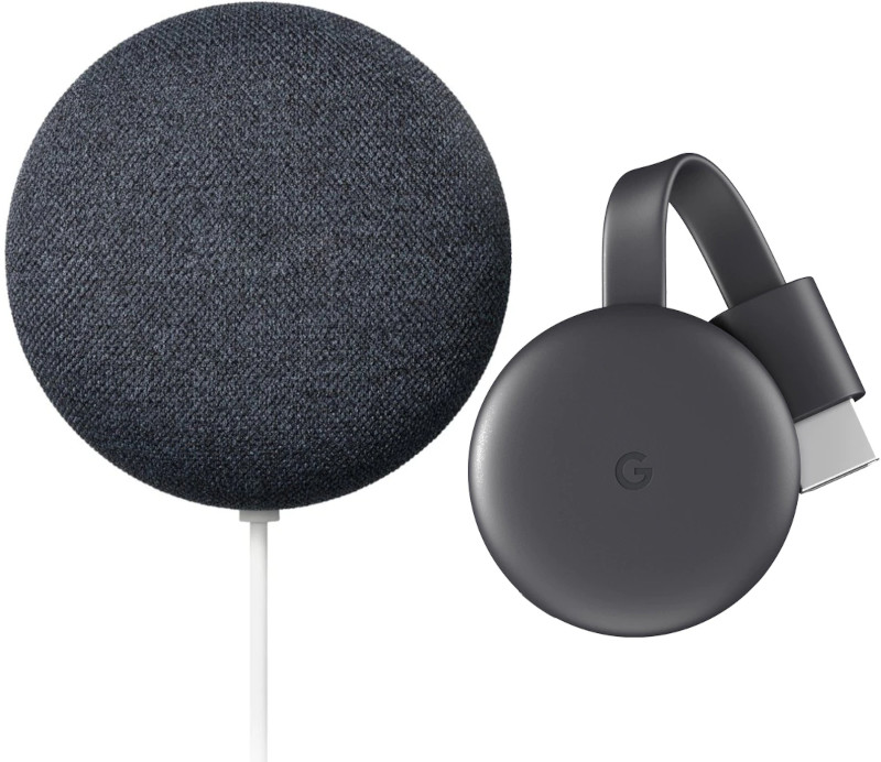Boxe Google Chromecast 3.0 + Nest mini 2