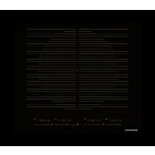 Plita incorporabila Heinner HBHI-MQZ4ZB2FXSM, Inductie, 4 zone de gatit, Quadra Zone, Boost, 60 cm, Negru