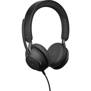 Jabra On-Ear, Evolve2 40 SE USB-C/USB-A Black