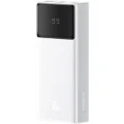 Baterie externa Baseus Star-Lord Digital, 20000 mAh, 2x USB, 1x USB-C, 65 W, Display, White