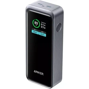 Anker Prime A1335011, 12000 mAh, 2x USB-C, 130 W, Display, Grey