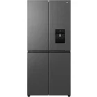TCL RP466CSE1, 466 L, Clasa E, Total No Frost, Inverter, AAT, Bio Fresh, Multi Air Flow, Dozator de apa, Control electronic, 185 cm, Gri