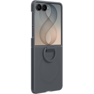 Samsung Protectie pentru spate Silicone Ring Magnet Graphite pentru Galaxy Z Flip 8