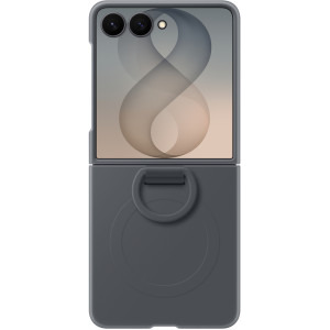 Samsung Protectie pentru spate Silicone Ring Magnet Graphite pentru Galaxy Z Flip 8