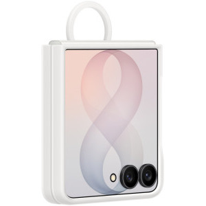 Samsung Protectie pentru spate Silicone Ring Magnet Cream pentru Galaxy Z Flip 8