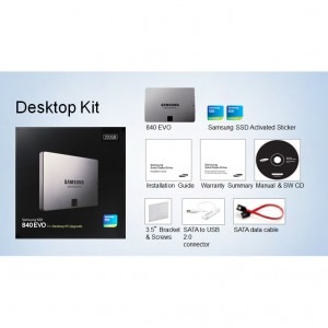 Samsung 840 EVO 250GB SATA-III 2.5 inch Desktop upgrade kit