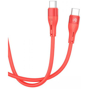Tellur USB-C Male la USB-C, 1 m, Red, amperaj maxim suportat 3A