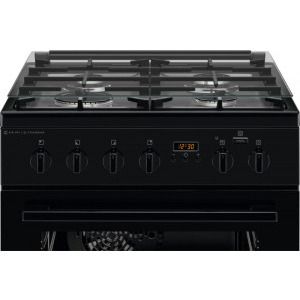 Electrolux LKK660200K, 4 arzatoare, Grill, Aprindere electrica, 60 cm, Negru