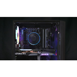 Gaming Zmeu, Intel i3 12100F 3.3GHz, 16GB DDR4, 500GB SSD, RTX 3050 8GB GDDR6, Iluminare RGB